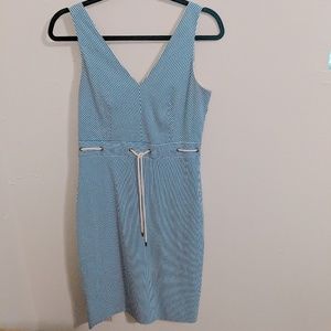 J Crew size 4 striped rope belt dress